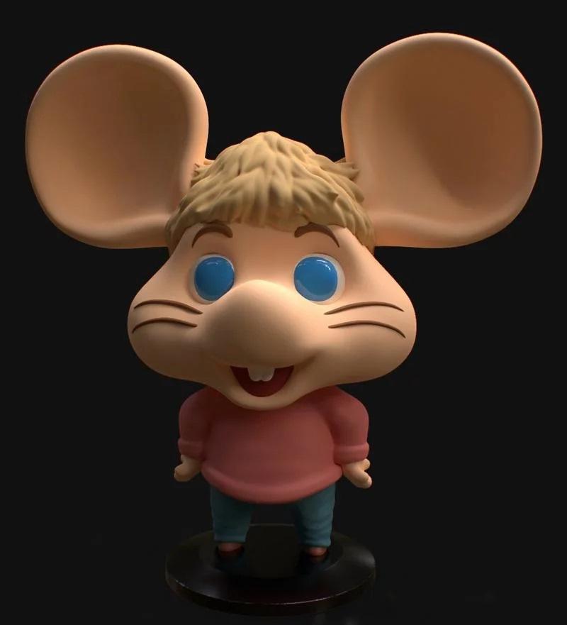 可爱老鼠 topo GiGio3D打印模型