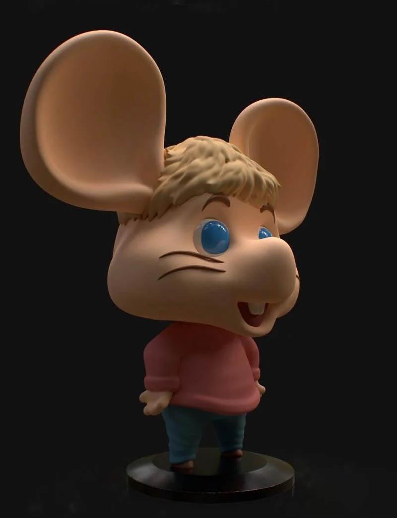 可爱老鼠 topo GiGio3D打印模型