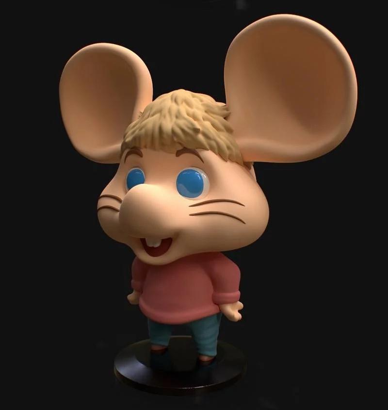 可爱老鼠 topo GiGio3D打印模型