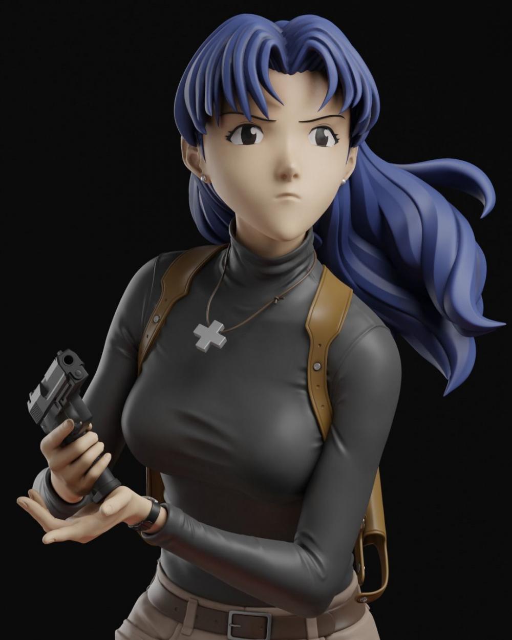 葛城美里 新世纪福音战士3D打印模型