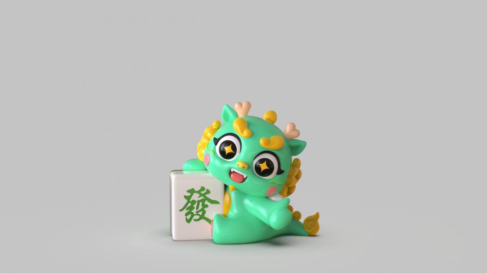 发财龙3D打印模型