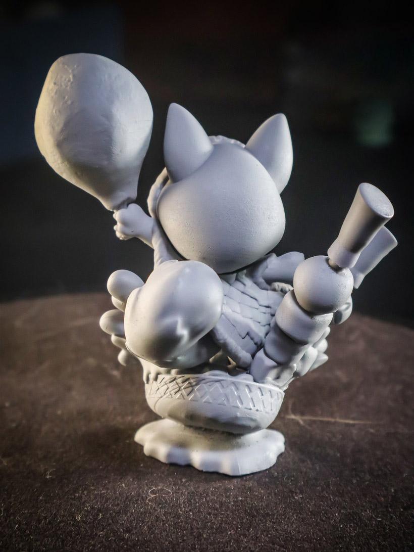 怪物猎人 艾露猫 Q版3D打印模型