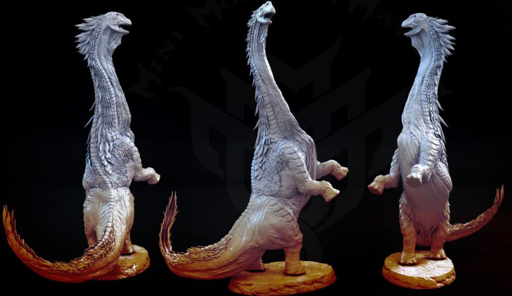 长颈恐龙3D打印模型