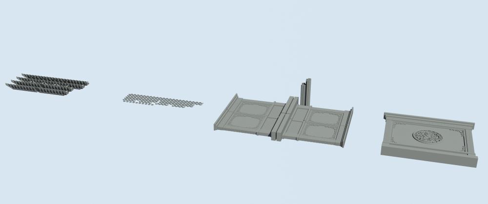 影壁墙3D打印模型