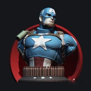 美国队长 胸雕3D打印模型