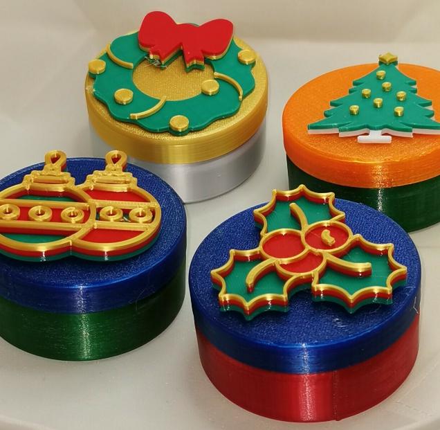 圣诞礼盒3D打印模型