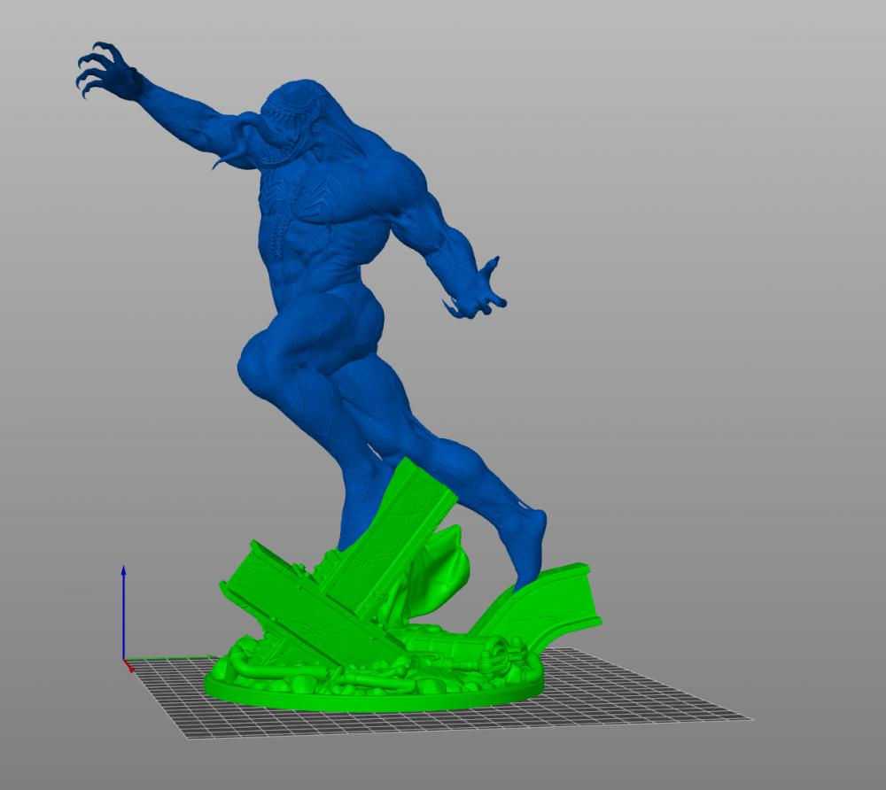 愤怒的毒液3D打印模型