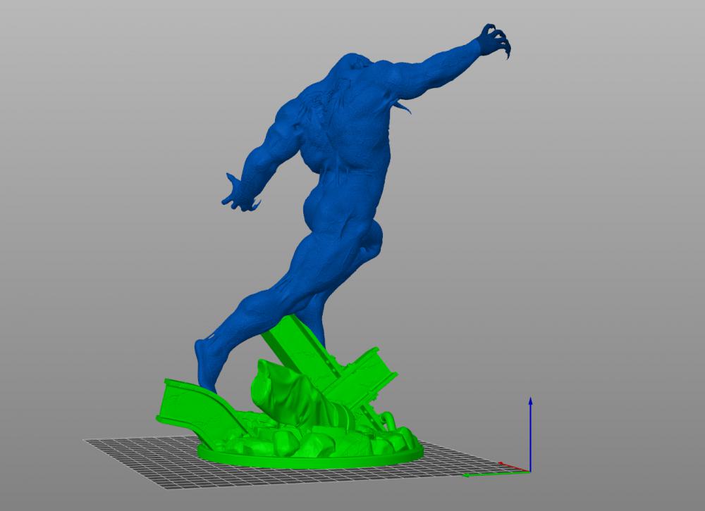 愤怒的毒液3D打印模型