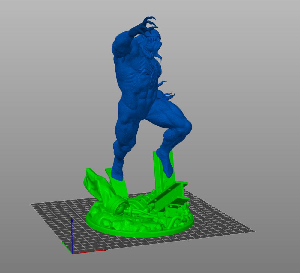 愤怒的毒液3D打印模型