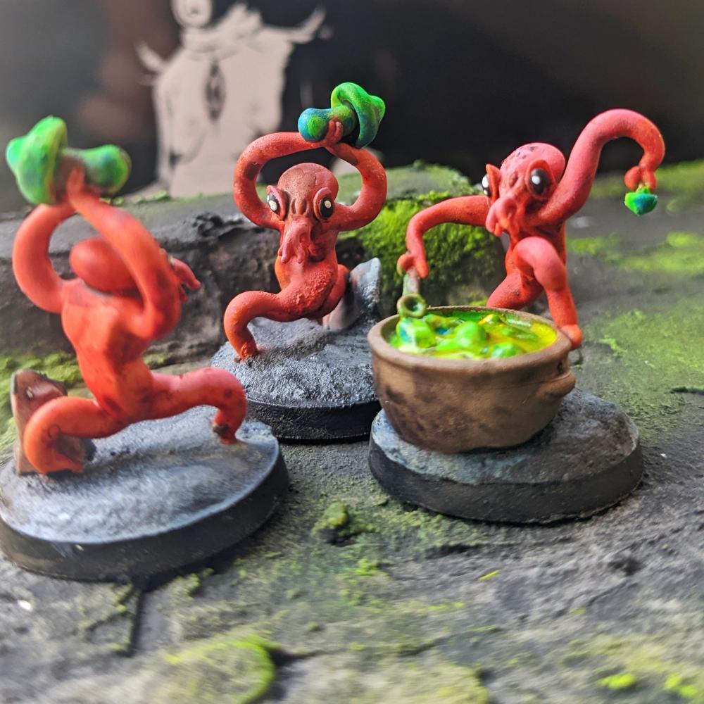 怪诞章鱼3D打印模型