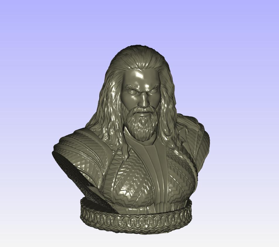 海王半身像3D打印模型