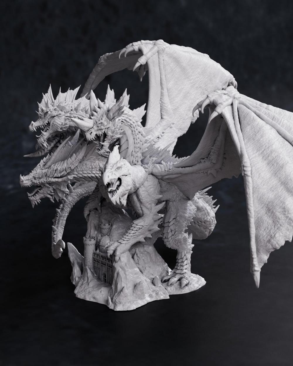 提亚玛特 恶龙之母3D打印模型