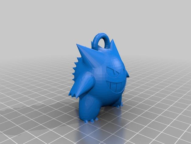 耿鬼钥匙扣 宝可梦3D打印模型