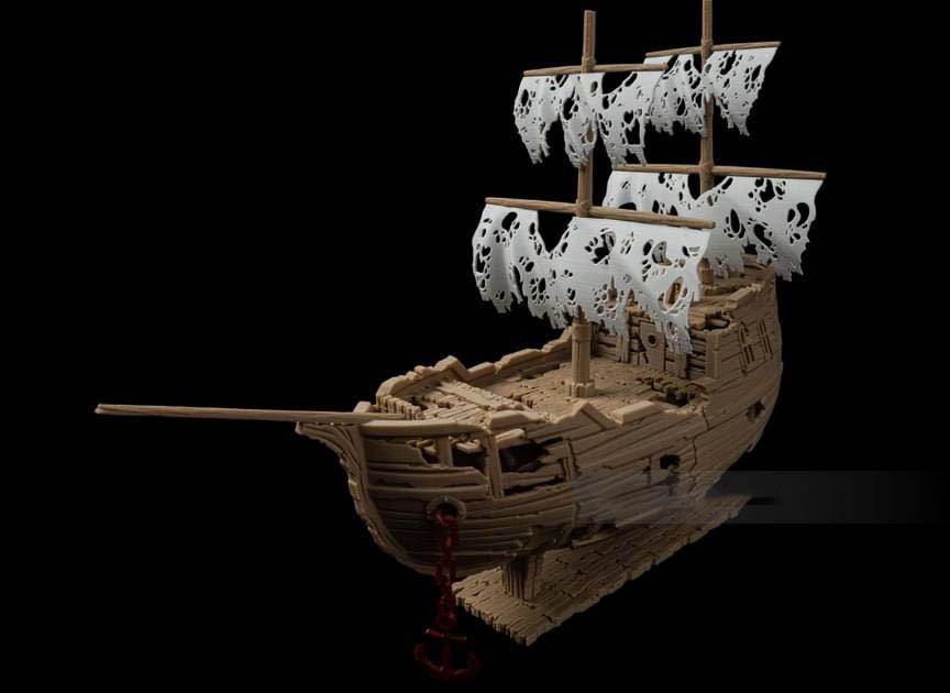 幽灵船3D打印模型