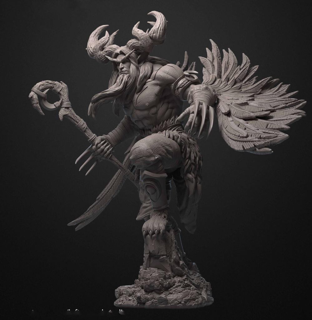 玛法里奥  德鲁伊 魔兽世界3D打印模型