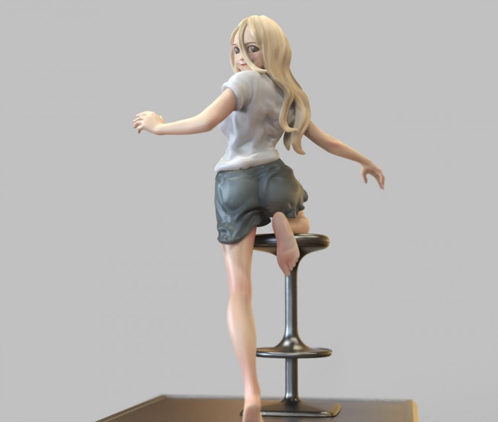   三船奈奈与加贺谷修一 《格莱普尼尔》3D打印模型