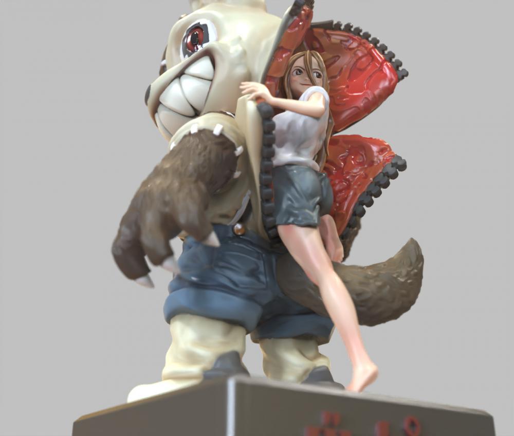   三船奈奈与加贺谷修一 《格莱普尼尔》3D打印模型