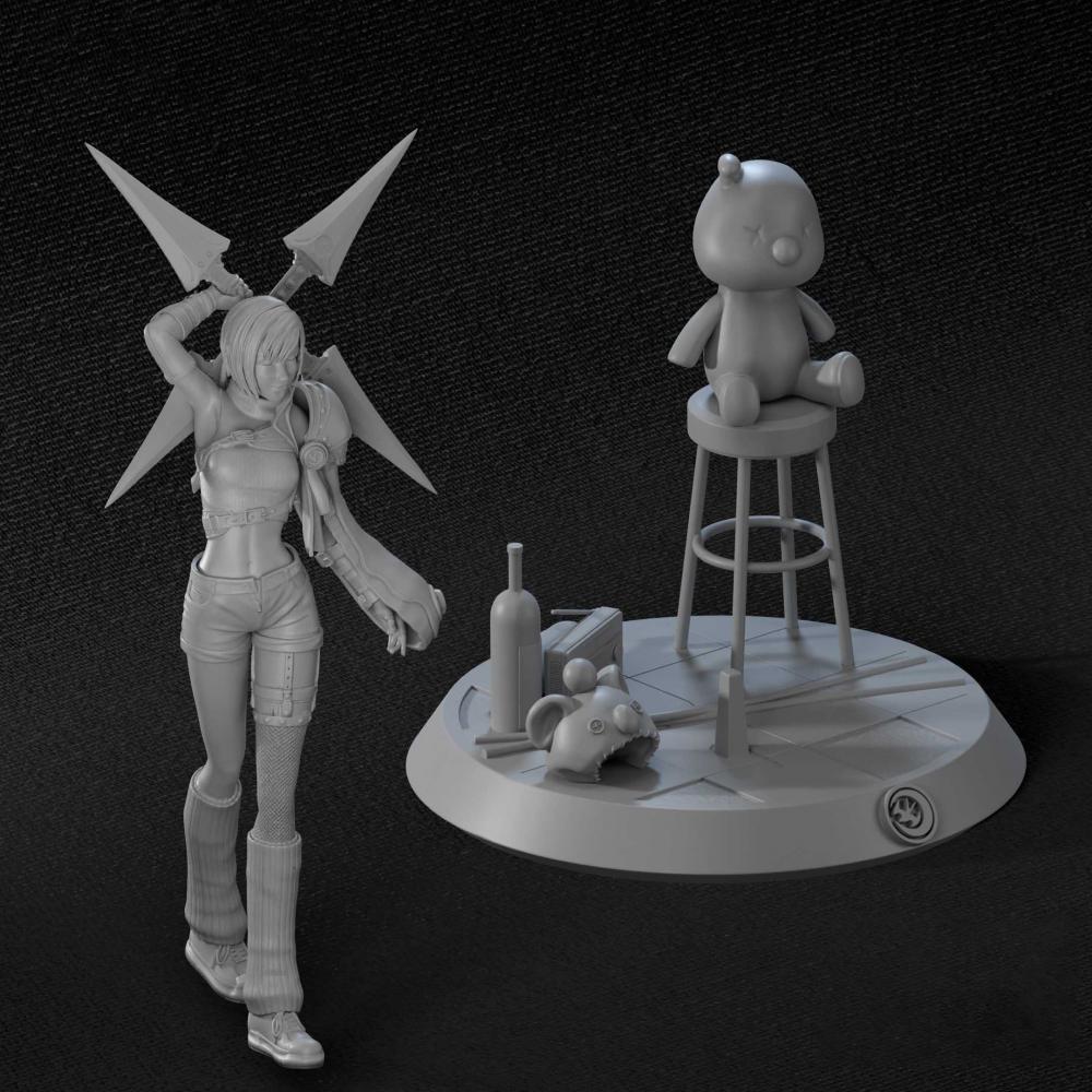 尤菲·如月  最终幻想3D打印模型