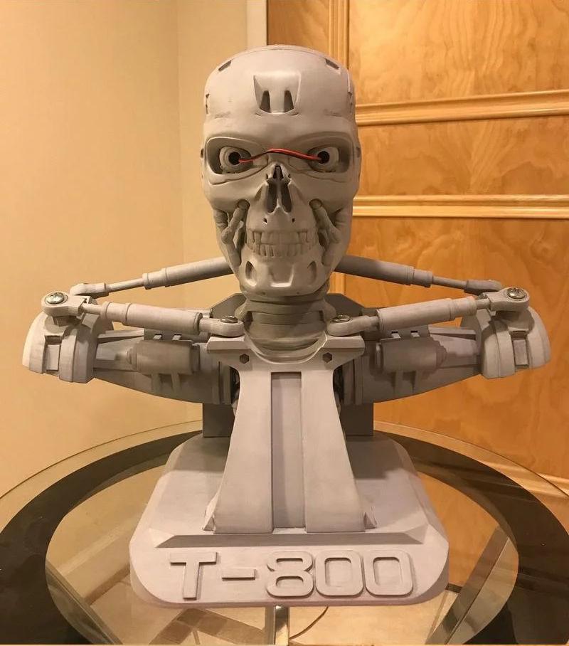 终结者 T800 头雕3D打印模型