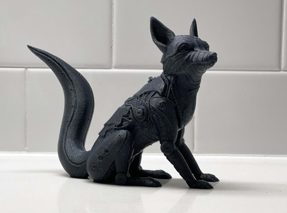 机械狐狸3D打印模型