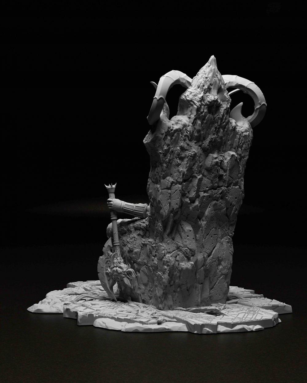 战神奎托斯 王座版3D打印模型