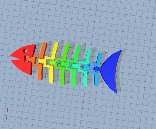 摇摆鱼3D打印模型