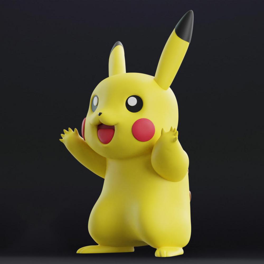 搞怪皮卡丘3D打印模型