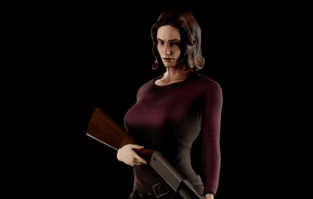 女战士 Maggie3D打印模型