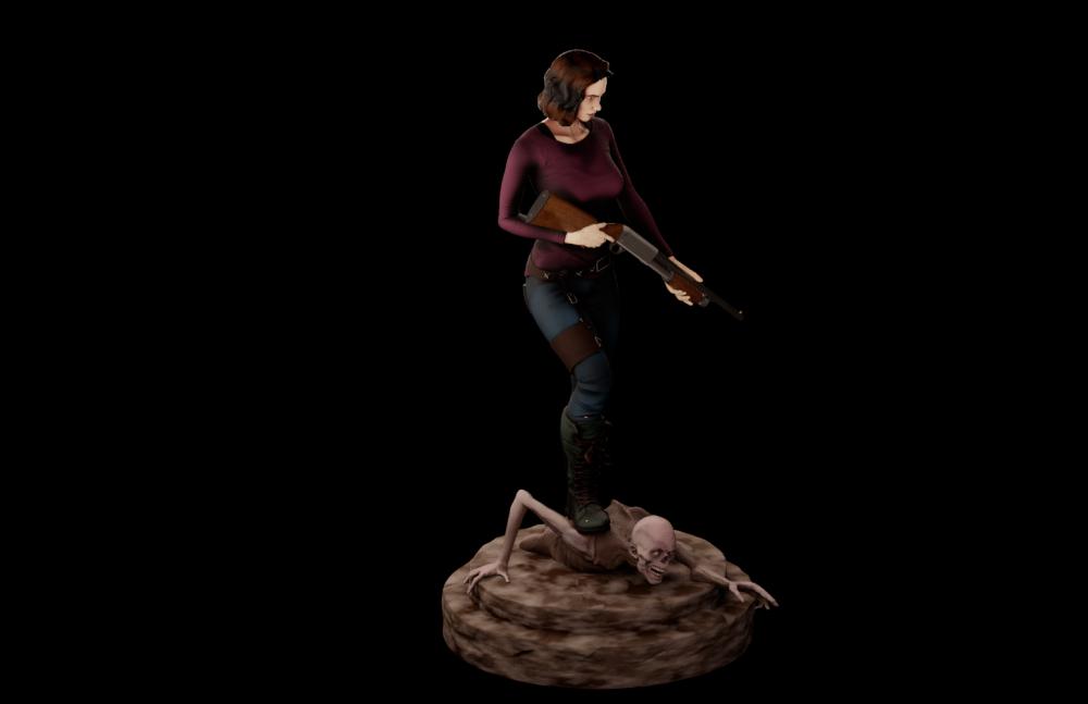 女战士 Maggie3D打印模型