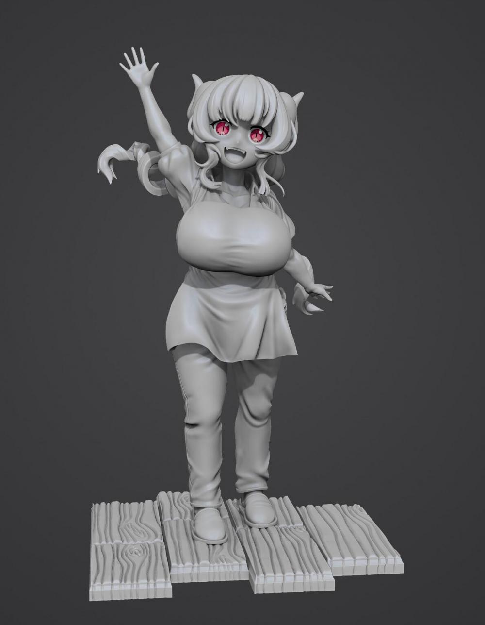 伊露露 小林家的龙女仆3D打印模型