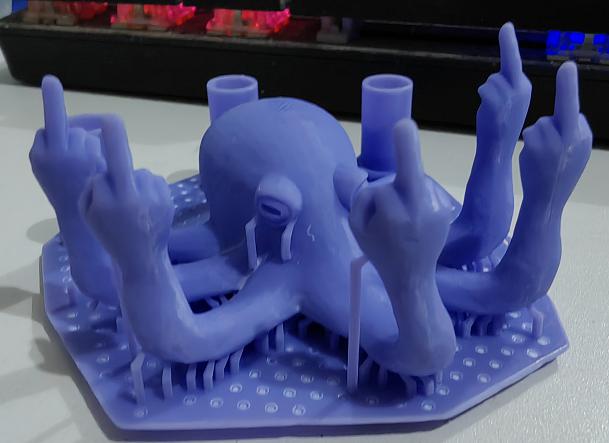 F○○K 章鱼笔架3D打印模型