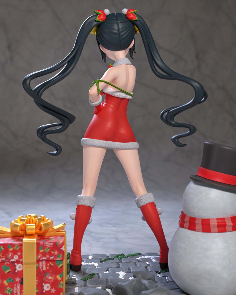 赫斯缇亚 圣诞装3D打印模型