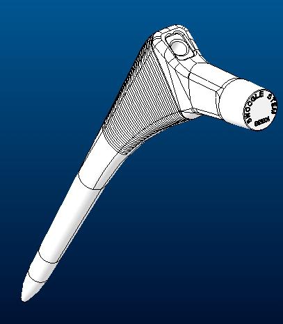 髋关节假体股骨柄sumit3D打印模型