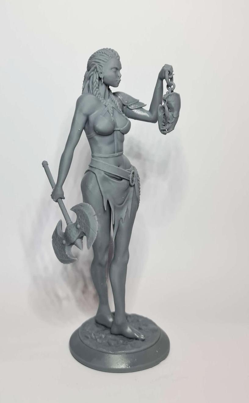 兽人女战士3D打印模型