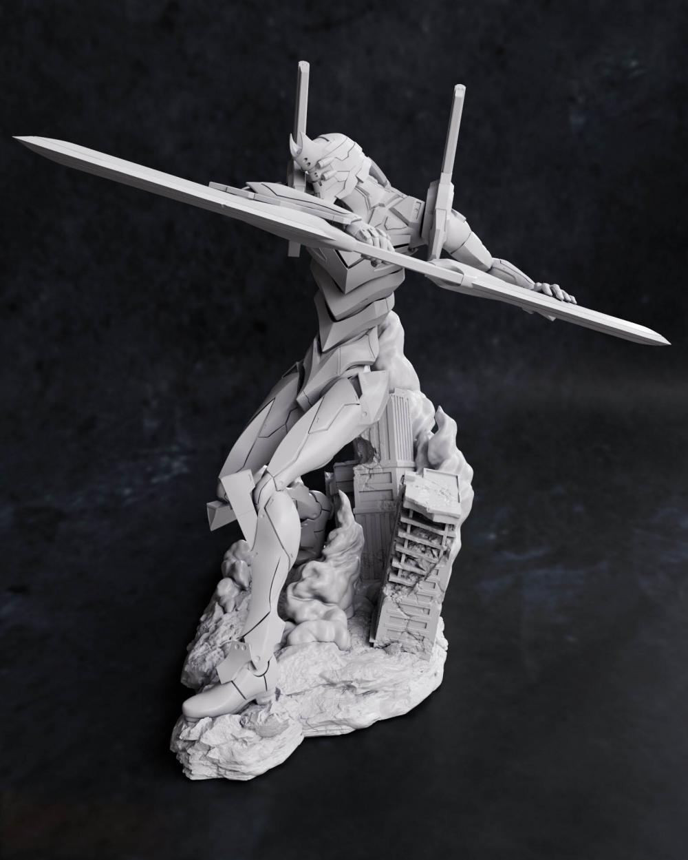 EVA二号机3D打印模型
