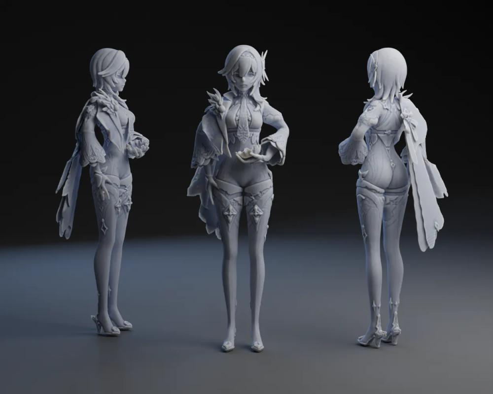 原神-优菈3D打印模型