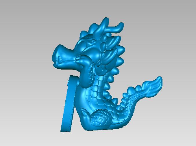 一对可爱的招财招福龙宝宝3D打印模型