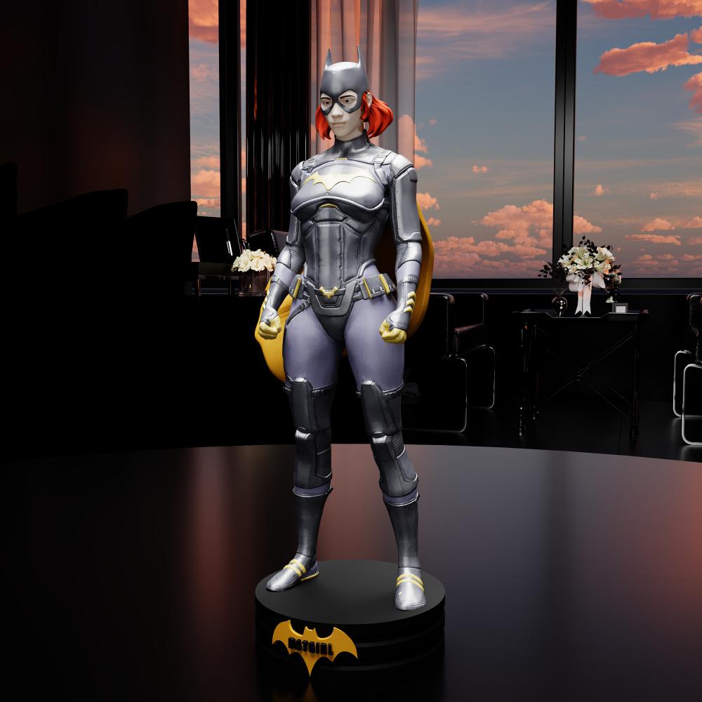 蝙蝠女孩 女蝙蝠侠3D打印模型