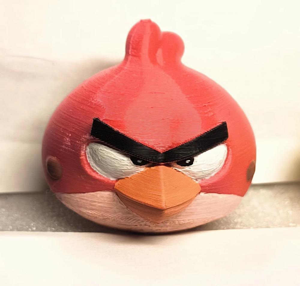愤怒的小鸟——红怒鸟3D打印模型