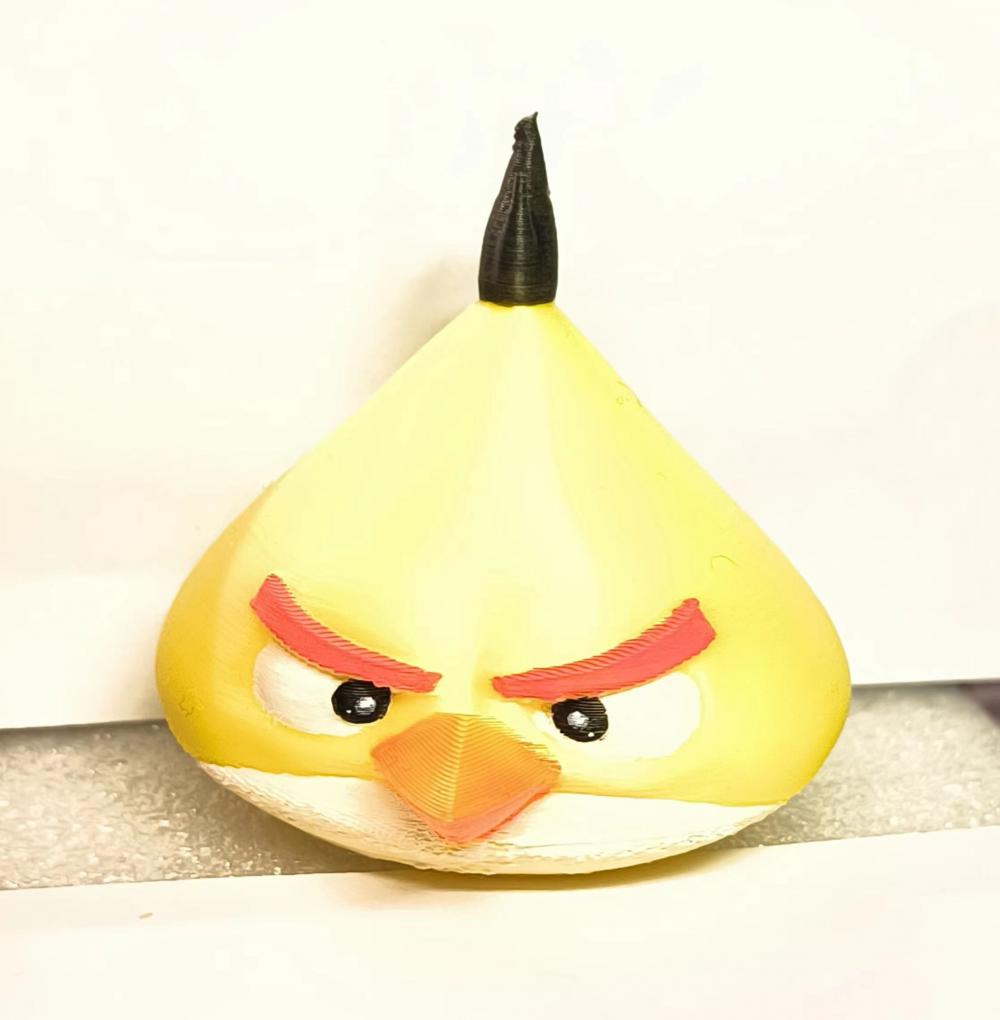 愤怒的小鸟，飞镖黄3D打印模型