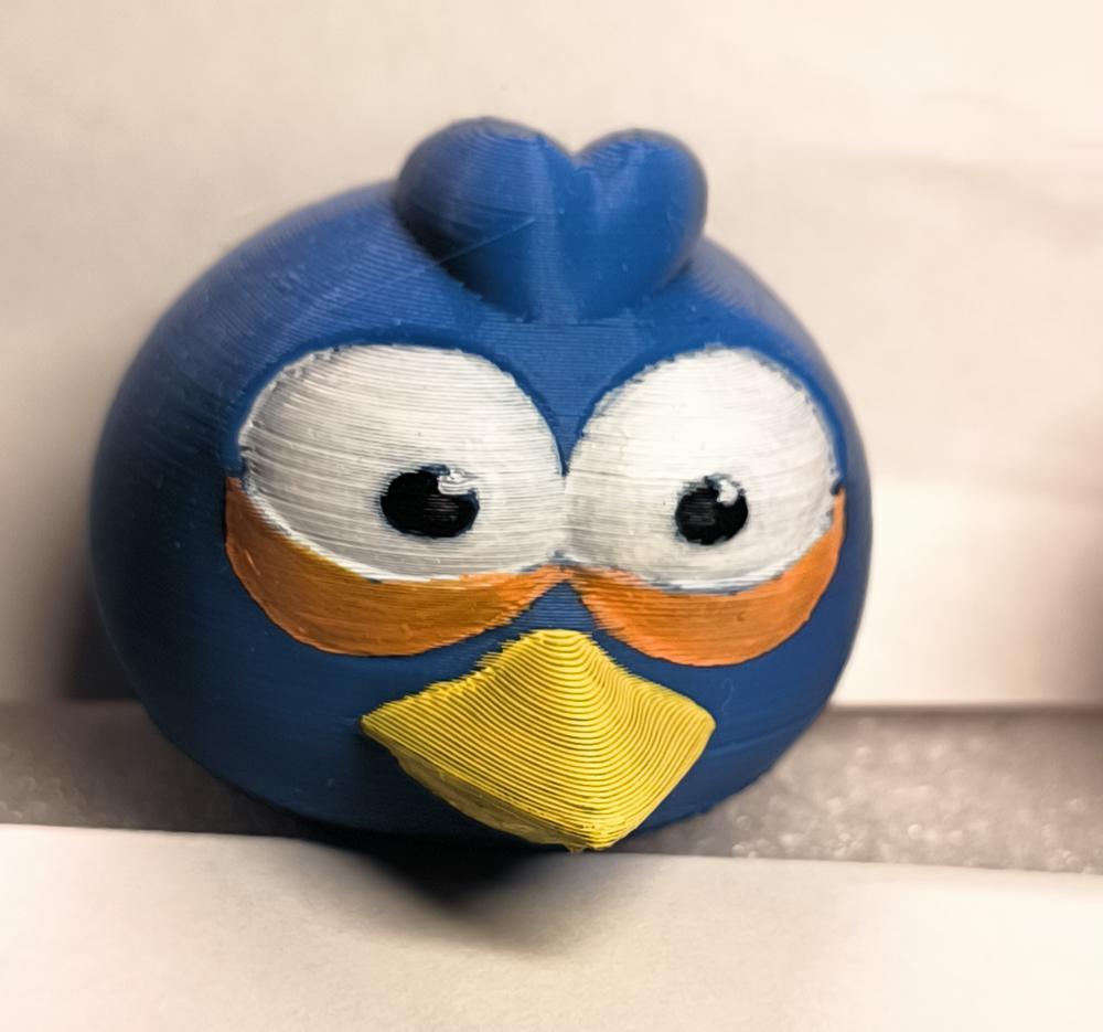 愤怒的小鸟，蓝弟弟3D打印模型
