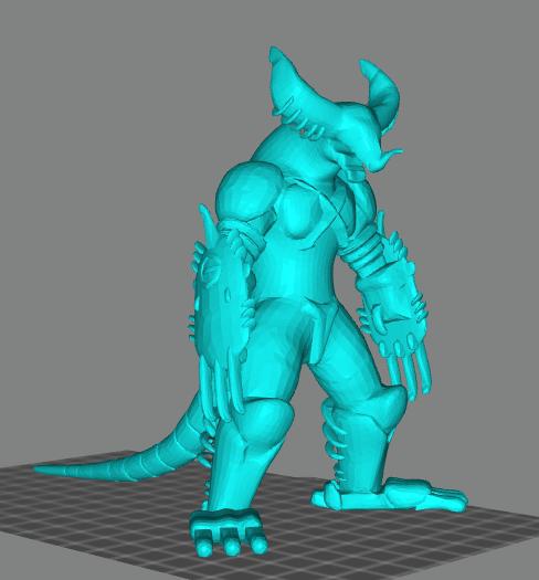 奥特曼怪兽电子哥莫拉gemola3D打印模型