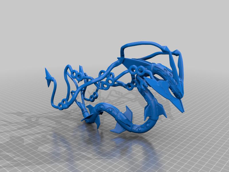 宝可梦 裂空座mega3D打印模型