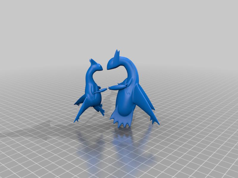 宝可梦  拉蒂亚斯和拉蒂奥斯3D打印模型