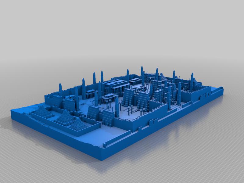 游戏王 古埃及宫殿3D打印模型