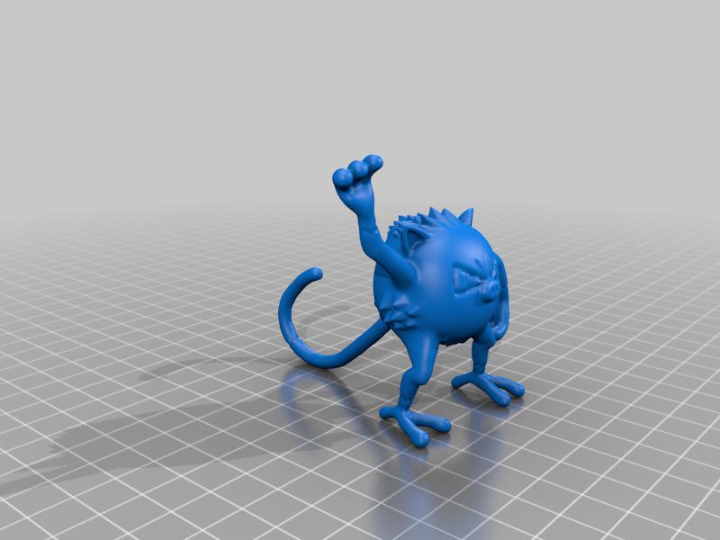 宝可梦  猴怪3D打印模型