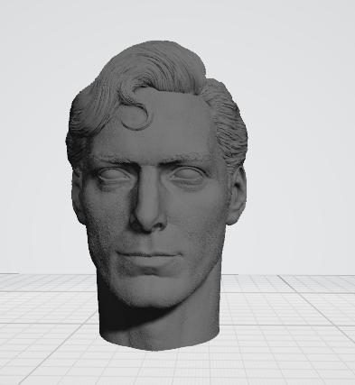 经典超人头3D打印模型