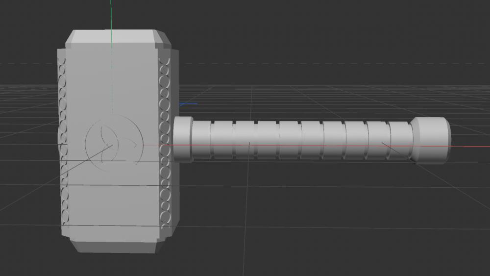 雷神之锤3D打印模型