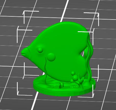 口袋妖怪 爱心鱼3D打印模型