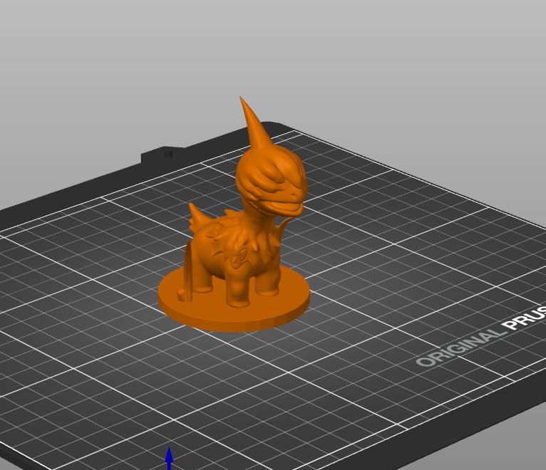 口袋妖怪 单首龙3D打印模型
